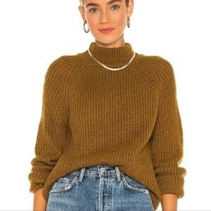 Cupcakes and Cashmere Griffith Vintage Gold Chunky Knit Sweater Small